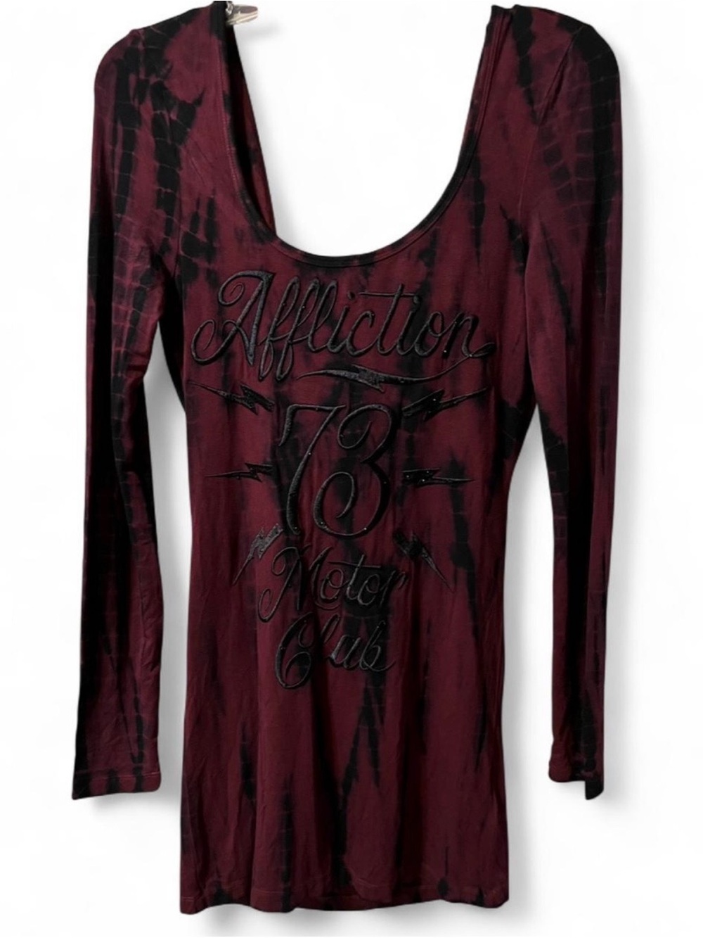 NWT Affliction Women's Long Sleeve Scoop Neck Dress